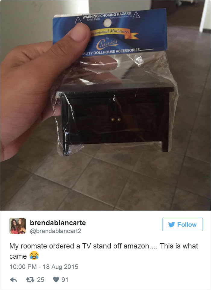 Een tv-kastje op Amazone