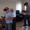 Opa vecht met VR