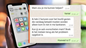 Moeder zet WhatsApp oplichter gelijk voor paal