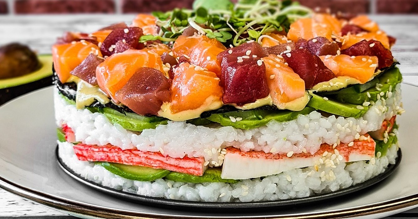 sushi taart