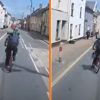 Fietser blokkeert