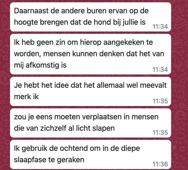 Appgesprek met buurman die woest is om blaffend oppashondje heeft verrassend einde