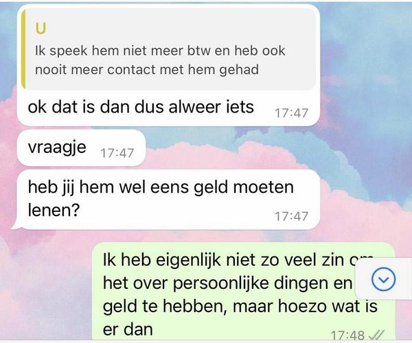 Whatsapp-berichtje van jaloerse ex resulteert in vreemdste gesprek ooit