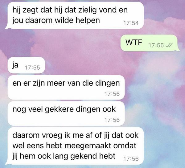 Whatsapp-berichtje van jaloerse ex resulteert in vreemdste gesprek ooit