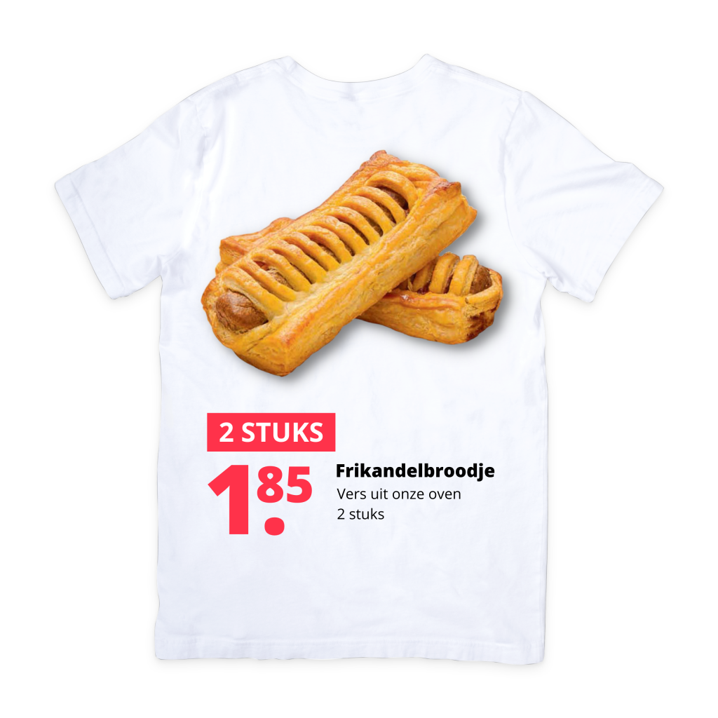t-shirt frikandelbroodjes