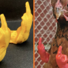 3D geprinte middelvingers voor je vogel is hilarischer dan je denkt