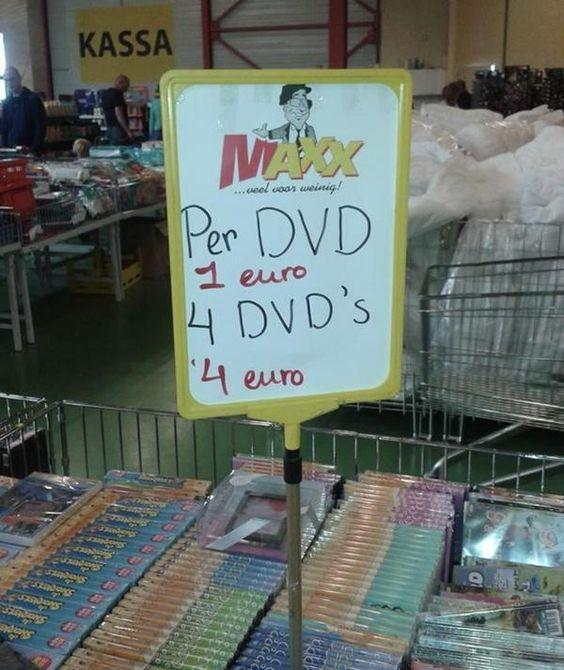 verwarrende dvd verkopen