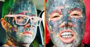 Vrouw met 800 tatoeages klaagt dat ze niet wordt uitgenodigd voor Halloween-feestjes