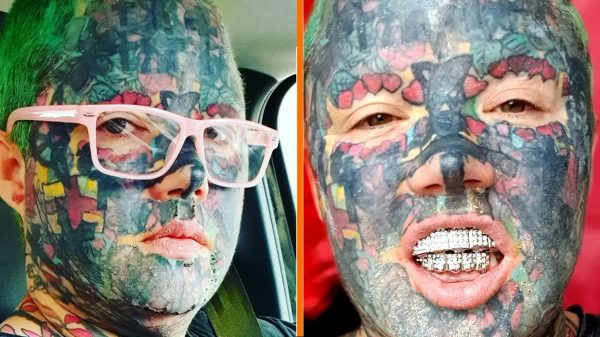 Vrouw met 800 tatoeages klaagt dat ze niet wordt uitgenodigd voor Halloween-feestjes
