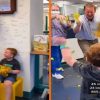 Ziekenhuispersoneel geeft feestje voor jongetje dat na 42 chemo's kankervrij is