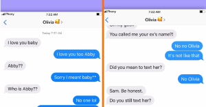 Typfoutje leidt tot hilarisch gesprek tussen stel