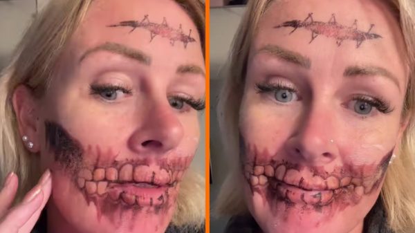 Vrouw Beleeft Halloween Horror: Tatoeage Verdwijnt Niet Zoals Gepland