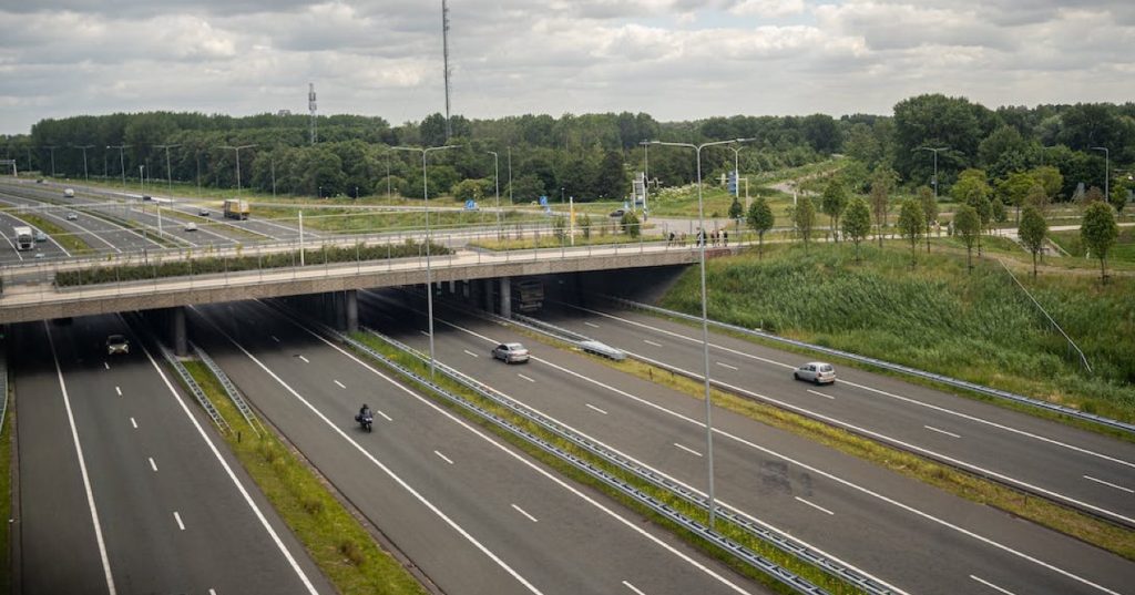 Gevaarlijke situatie Nederlandse snelweg 