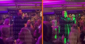Stomdronken Tino Martin valt bijna om tijdens optreden