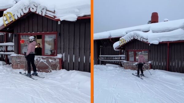 Mc Ski uniek in Europa: McDonald's op de piste in Zweeds Skigebied!