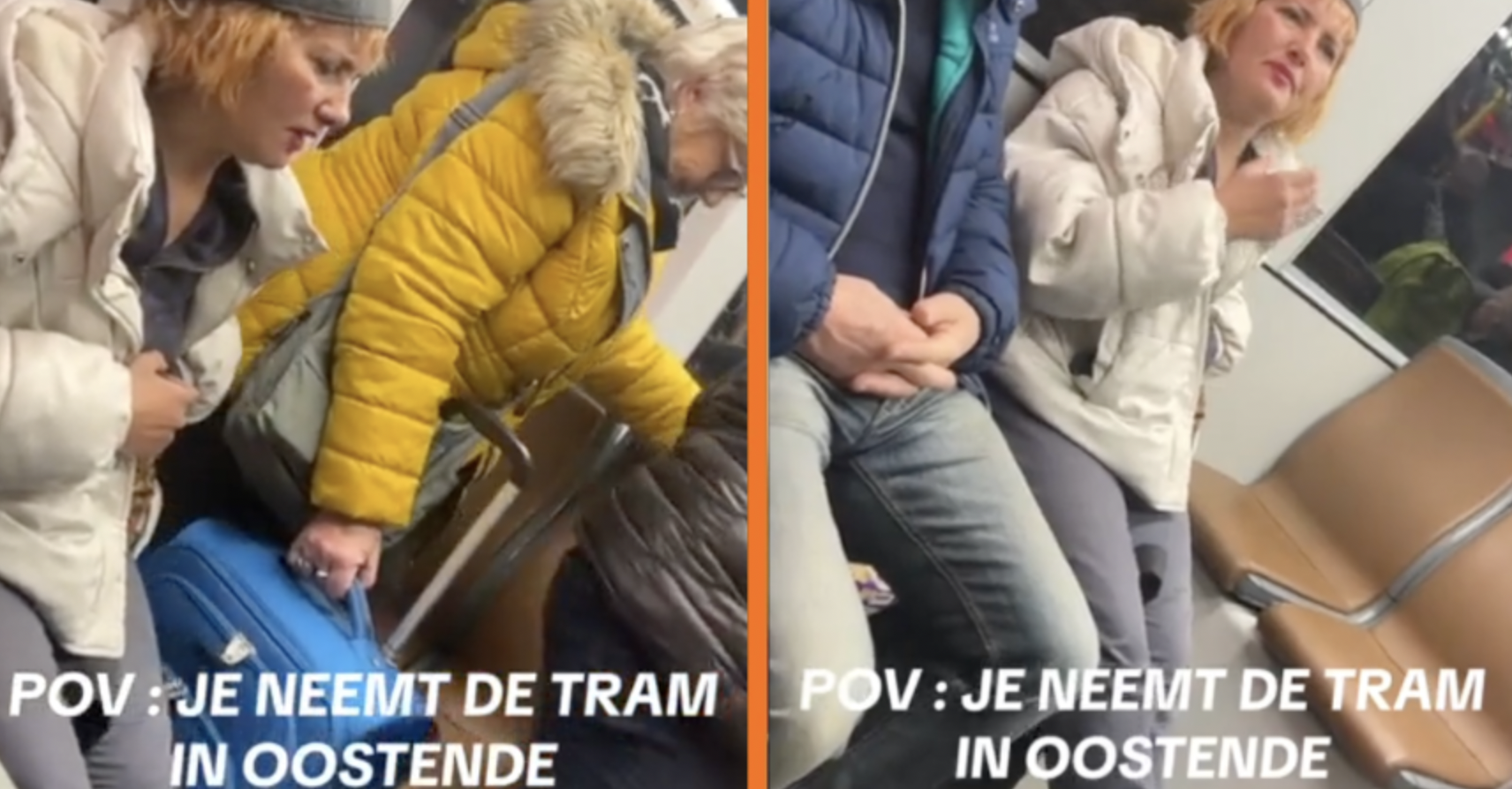 Vrouw in Belgische tram is de reden dat mensen liever 3 uur in de file staan