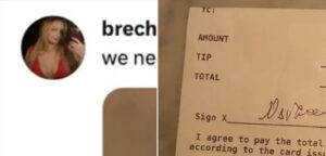 serveerster klaagt over weinige tip