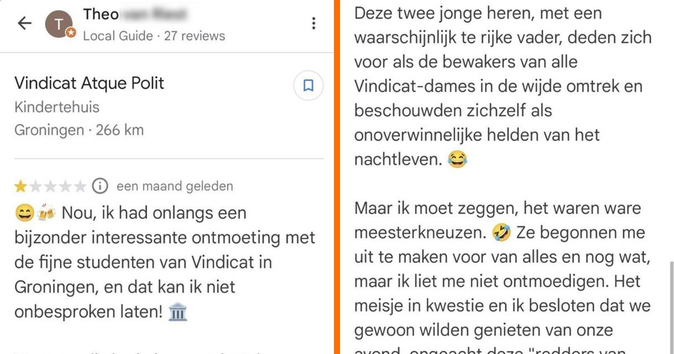 Ene Theo gaat keihard viral vanwege het achterlaten van zijn wilde date-avonturen in Google reviews