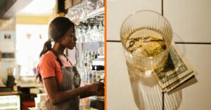 serveerster klaagt over weinige tip