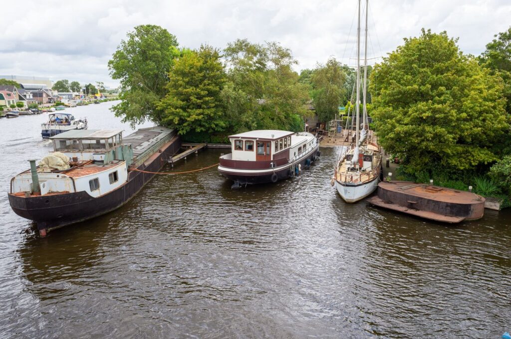 privé-eiland bij Amsterdam boot