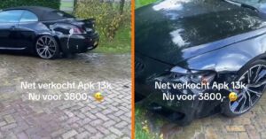 Monteur rijdt auto aan gort tijdens testrit na APK-keuring