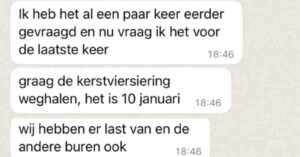 Burenruzie door blijvende kerstversiering