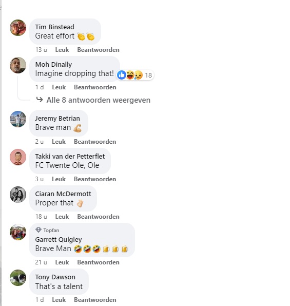 FC Twente-fan gaat wereldwijd viral met nieuw record bierstapelen: 'Brave man!'