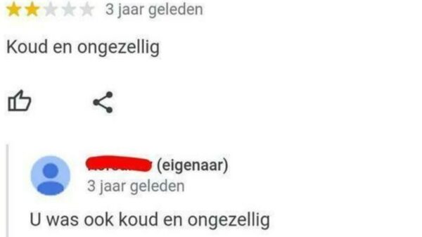 Opmerkelijke Eigenaar reacties