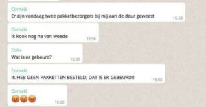 Buurman gaat compleet over de rooie in buurtapp omdat hij twee pakketjes moet aannemen
