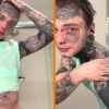 Gast laat zichzelf tatoeëren als zwart kladblok en heeft spijt