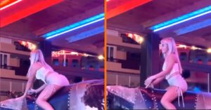 Met je rokje op de mechanische stier? Ehum … Liever niet!