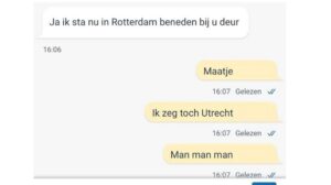verkeerde stad