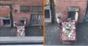 Container met puin verplaatsen: Moeilijker dan gedacht, heeft iemand Hulk's nummer?