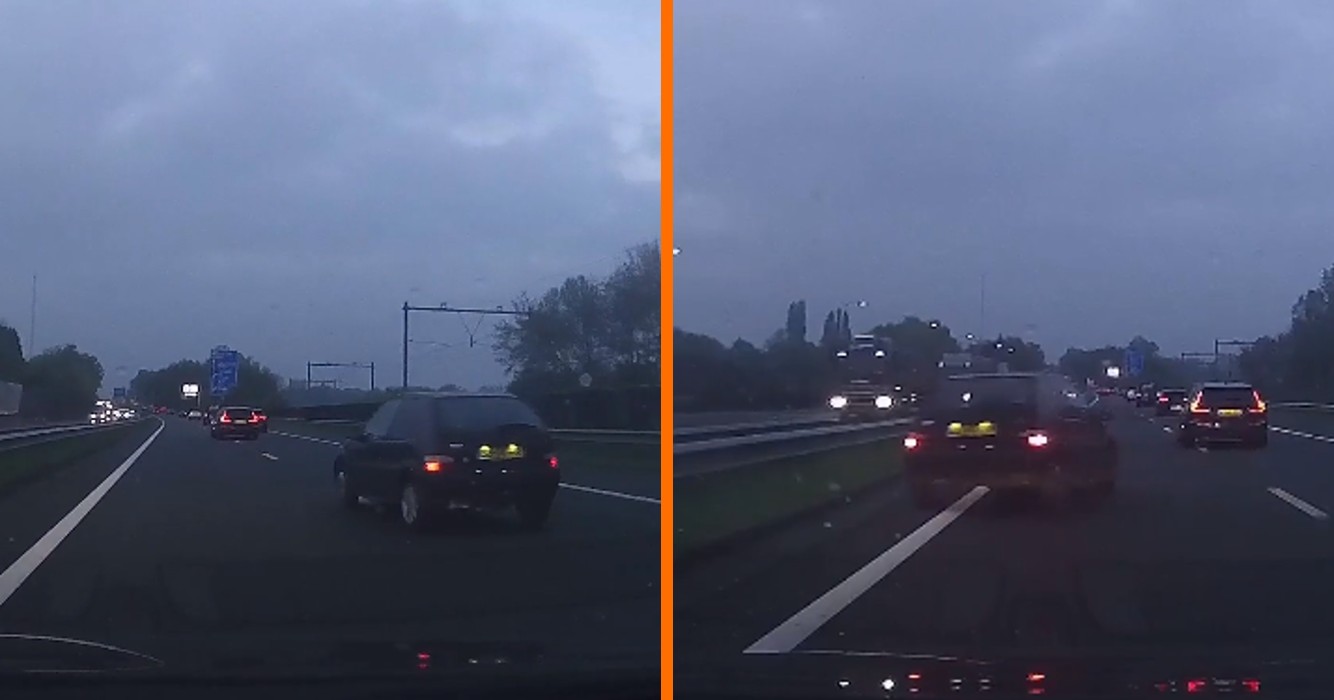 Inhalen Gaat Totaal Mis: Citroën Saxo Eindigt Bijna op de Sloop na Bizarre A2 Manoeuvre