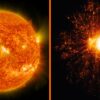 Wetenschappers waarschuwen aarde nadat de zon krachtigste zonnevlam in decennium heeft uitgestoten