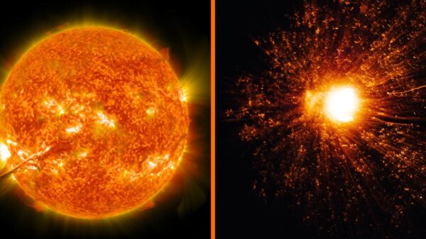 Wetenschappers waarschuwen aarde nadat de zon krachtigste zonnevlam in decennium heeft uitgestoten