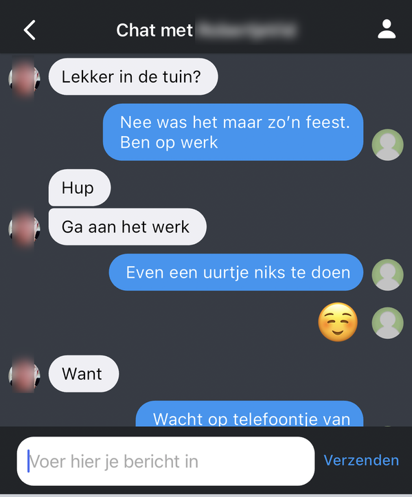 Wordfeud-gesprek