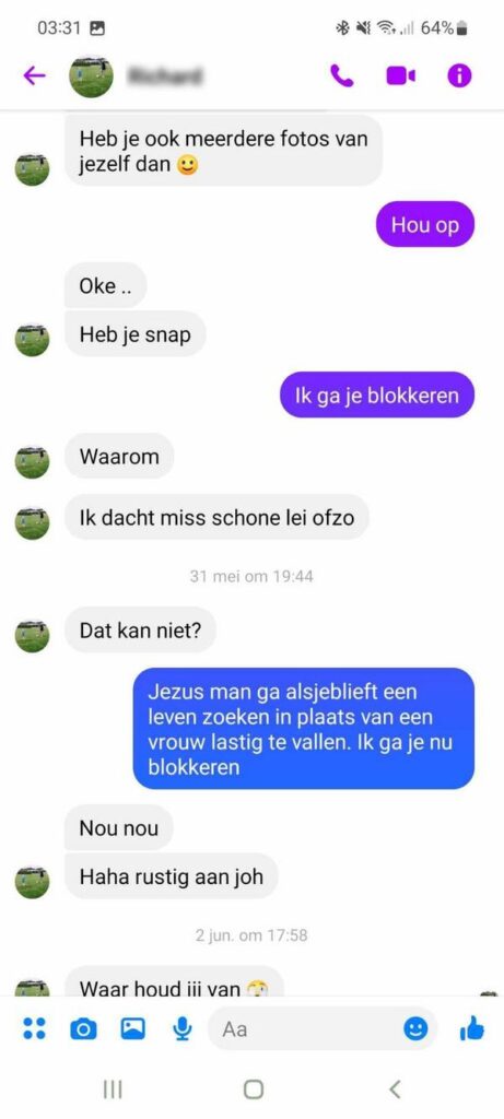 behoorlijk wanhopige gast heeft net iets te veel doorzettingsvermogen