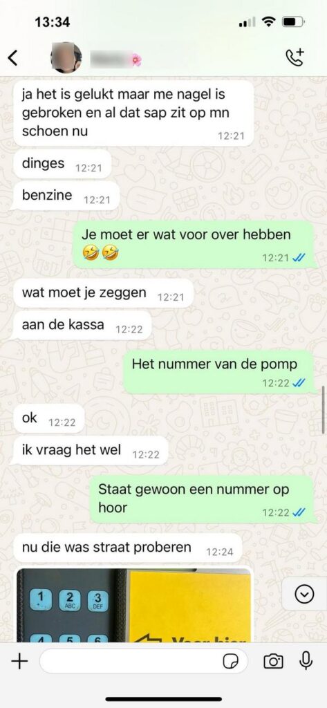 Vader voor het eerst tanken