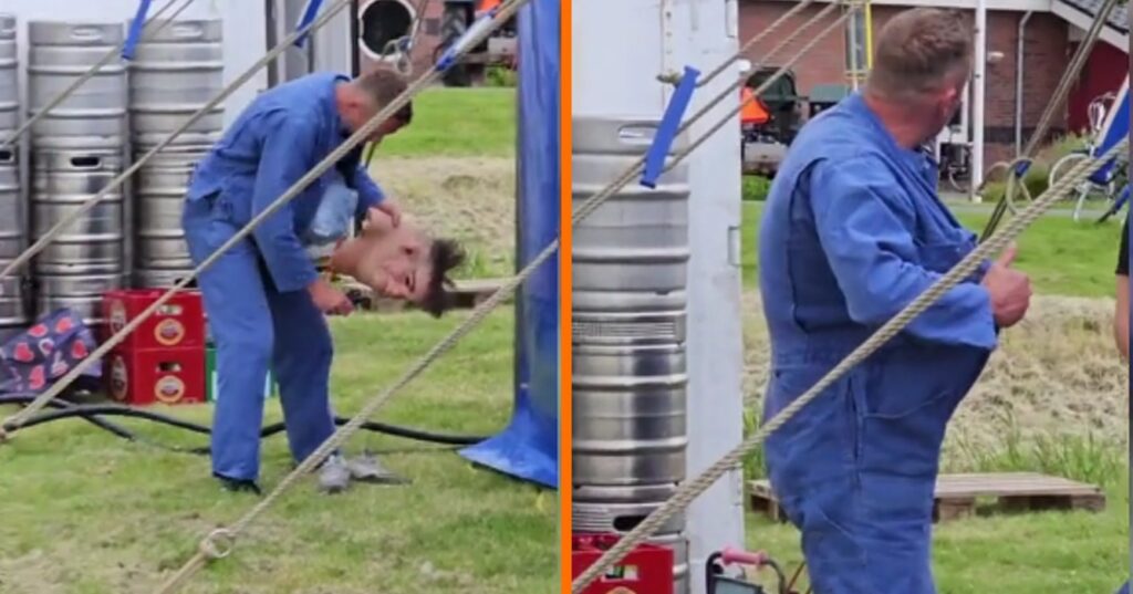 Boer Harm zonder masker betrapt tijdens omkleden?