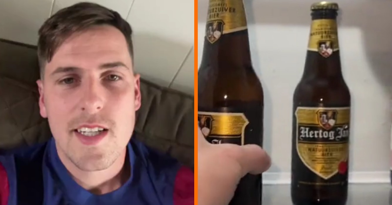 Bierdief wreed in de maling genomen: Steelt warme pis ipv koude pils