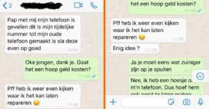 Vader speelt slim spel met WhatsApp-fraudeur die hem geld probeert af te troggelen…