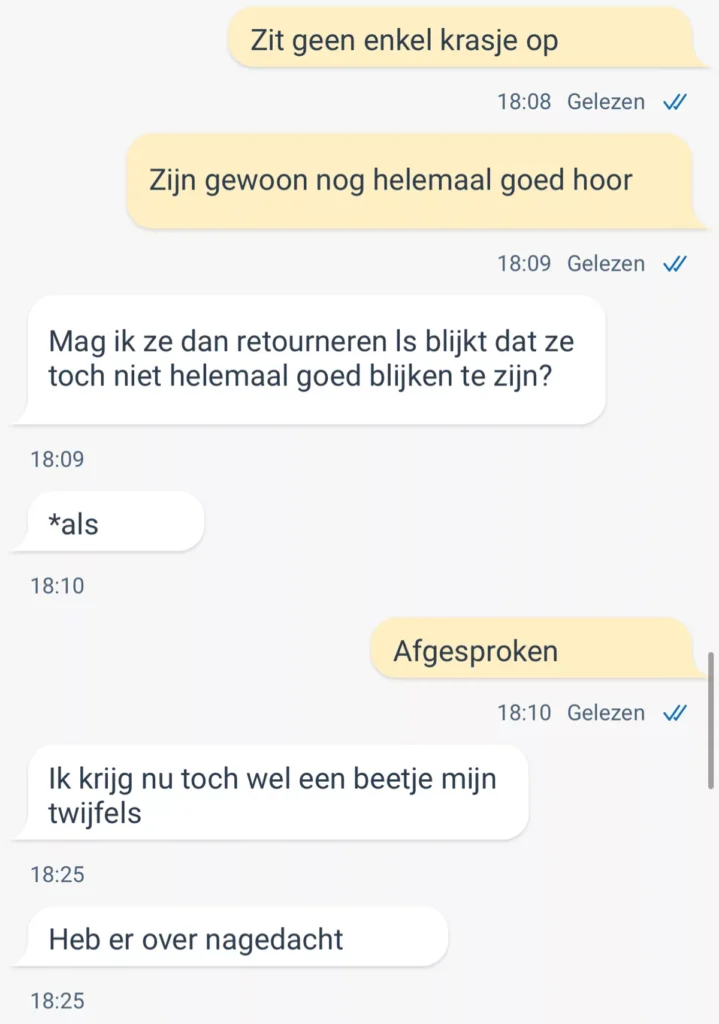 Man wil platen kopen via Marktplaats, maar de deal gaat om bizarre reden niet door 1