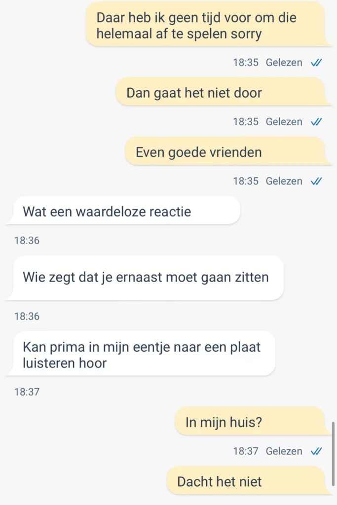 Man wil platen kopen via Marktplaats, maar de deal gaat om bizarre reden niet door 5