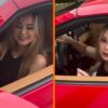 Vrouw rijdt voor het eerst in Ferrari van echtgenoot en beland bijna in vechtscheiding