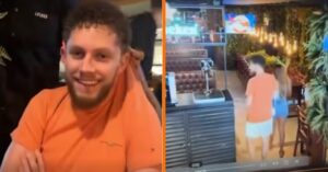 Gast ziet buitenkansje en pakt zijn moment