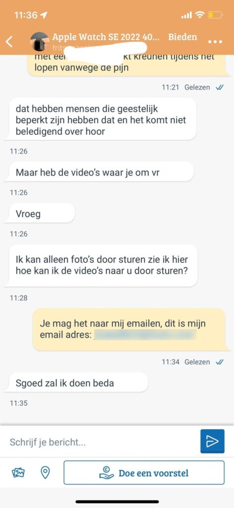 Gast komt met wel héél slecht verhaal om gratis Apple Watch van Marktplaats te regelen10