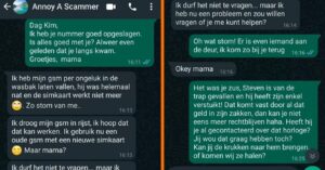 'Moeder' drijft Whatsapp-oplichter compleet tot wanhoop door hem dagenlang aan het lijntje te houden