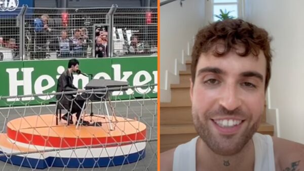 Veel kritiek op Duncan Laurence's Formule 1 optreden