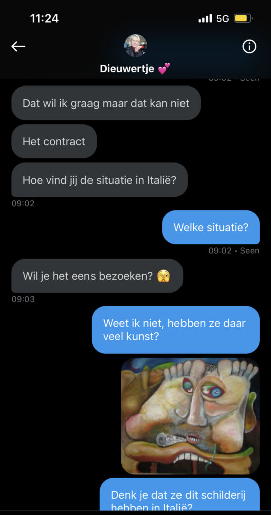 Whatsapp-oplichter valt met de neus in de boter wanneer ze 'Ludo Sanders' te pakken blijkt te hebben6